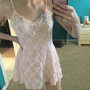 Lace slip dress